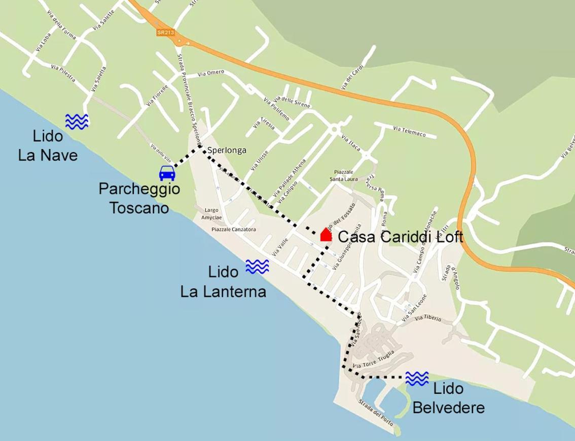Cariddi Loft Lägenhet Sperlonga Exteriör bild